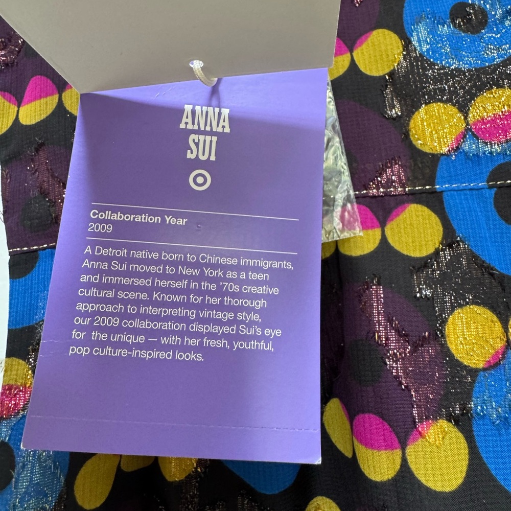 Anna Sui Colorful Patterned Mini Dress. 20th anniversary target collab - Picture 10 of 12